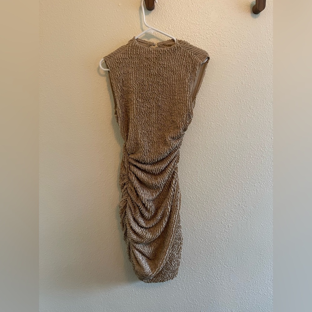 Elegant Sleeveless Ruched Mini Dress